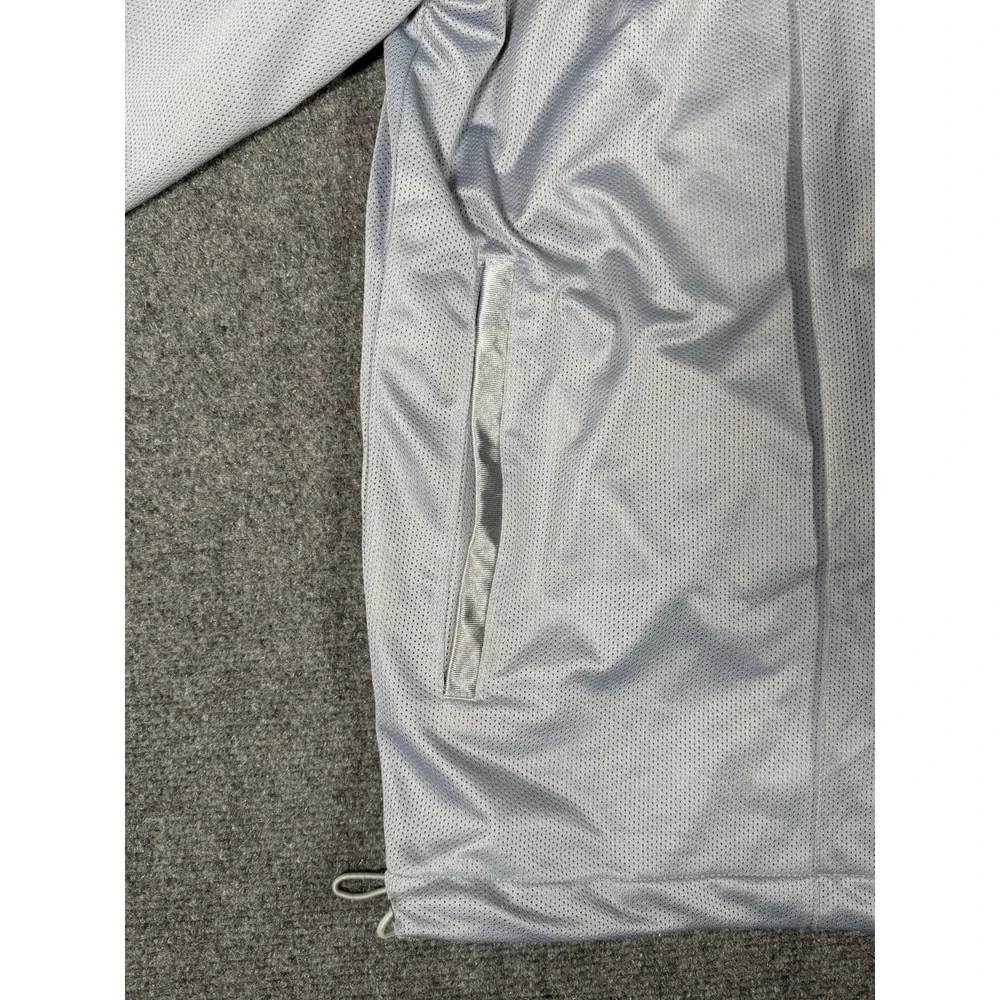Vintage Adidas Tracy McGrady T-Mac Warm Up Jacket Silver Full Zip Men's XL Y2K
